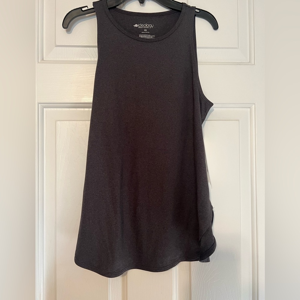 ideology workout black tank top